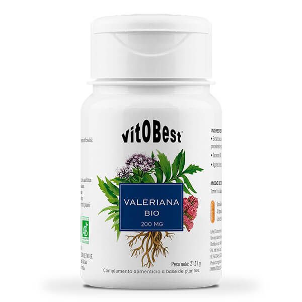 Valeriana Bio bote de 45 cápsulas vegetales del fabricante VitoBest de la sección mejora del sueño