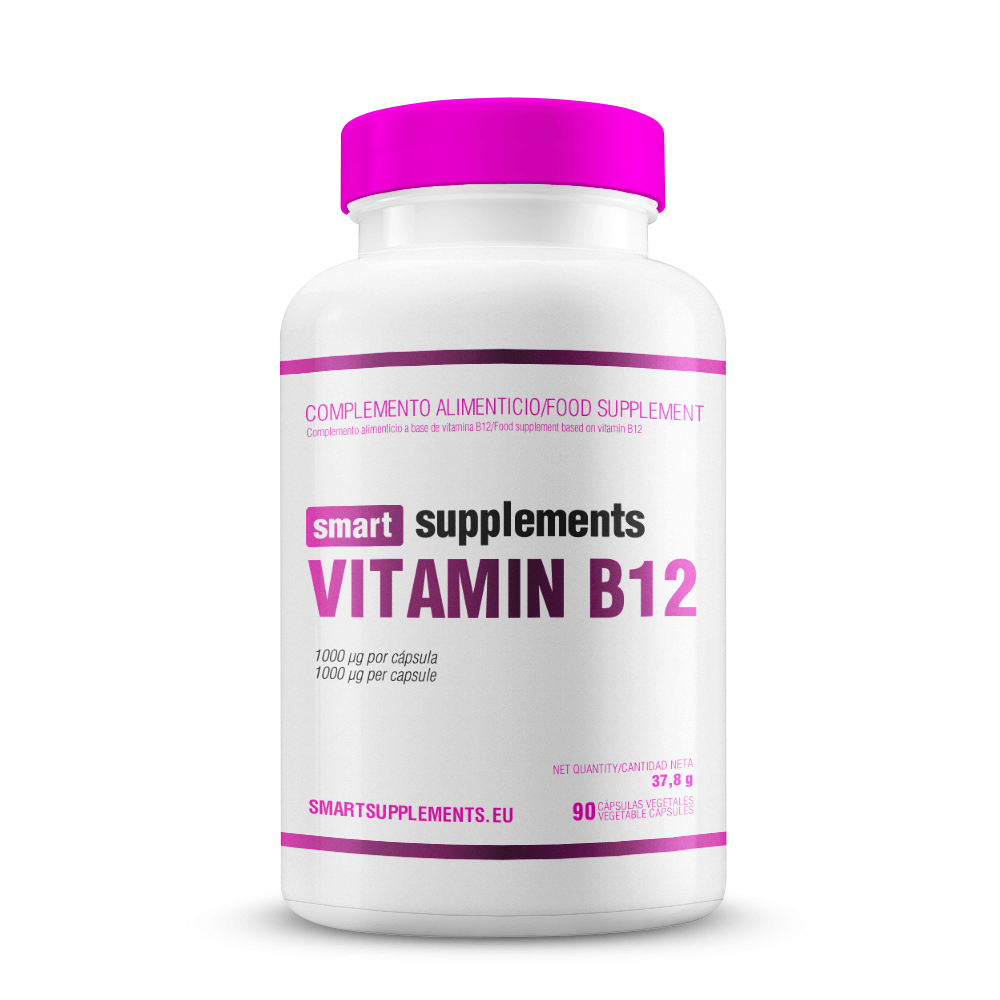 Vitamina B12 en 90 cápsulas vegetales hecho por Smart Supplements