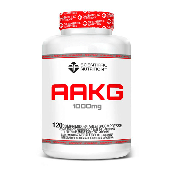 AAKG 1000mg bote de 120 tabletas en la sección de arginina del fabricante Scientiffic Nutrition