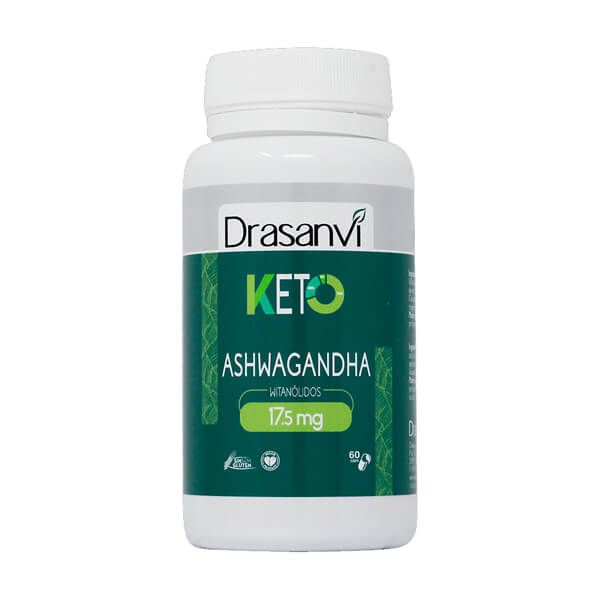 Ashwagandha envase de 60 cápulas keto de la marca Drasanvi