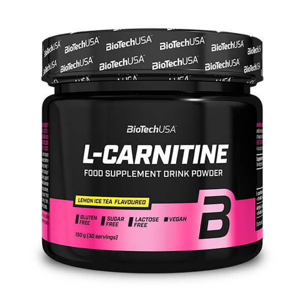 L-Carnitina envase de 150g del fabricante Biotech USA