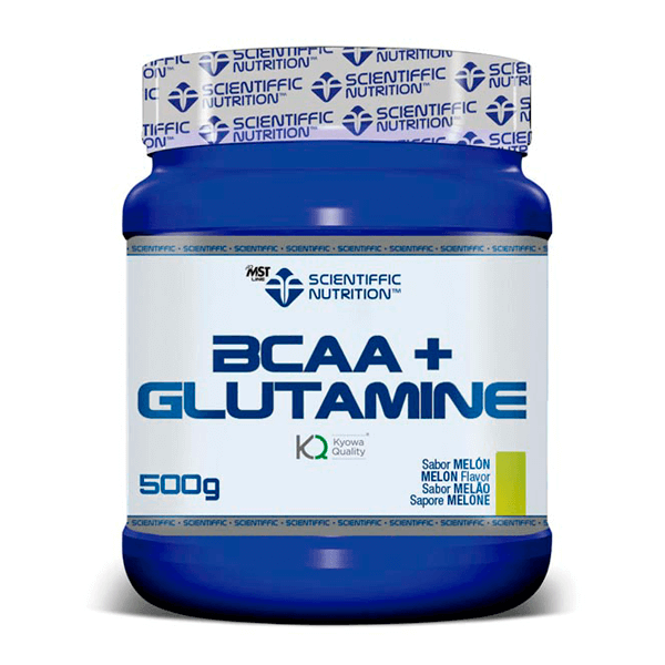 BCAA + Glutamina presentación de 500g hecho por Scientiffic Nutrition