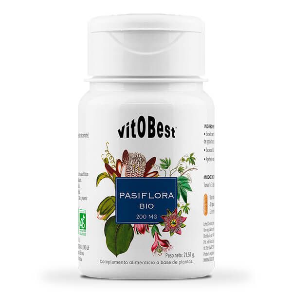 Pasiflora Bio presentación de 45 cápsulas vegetales de la sección anti-estrés por VitoBest