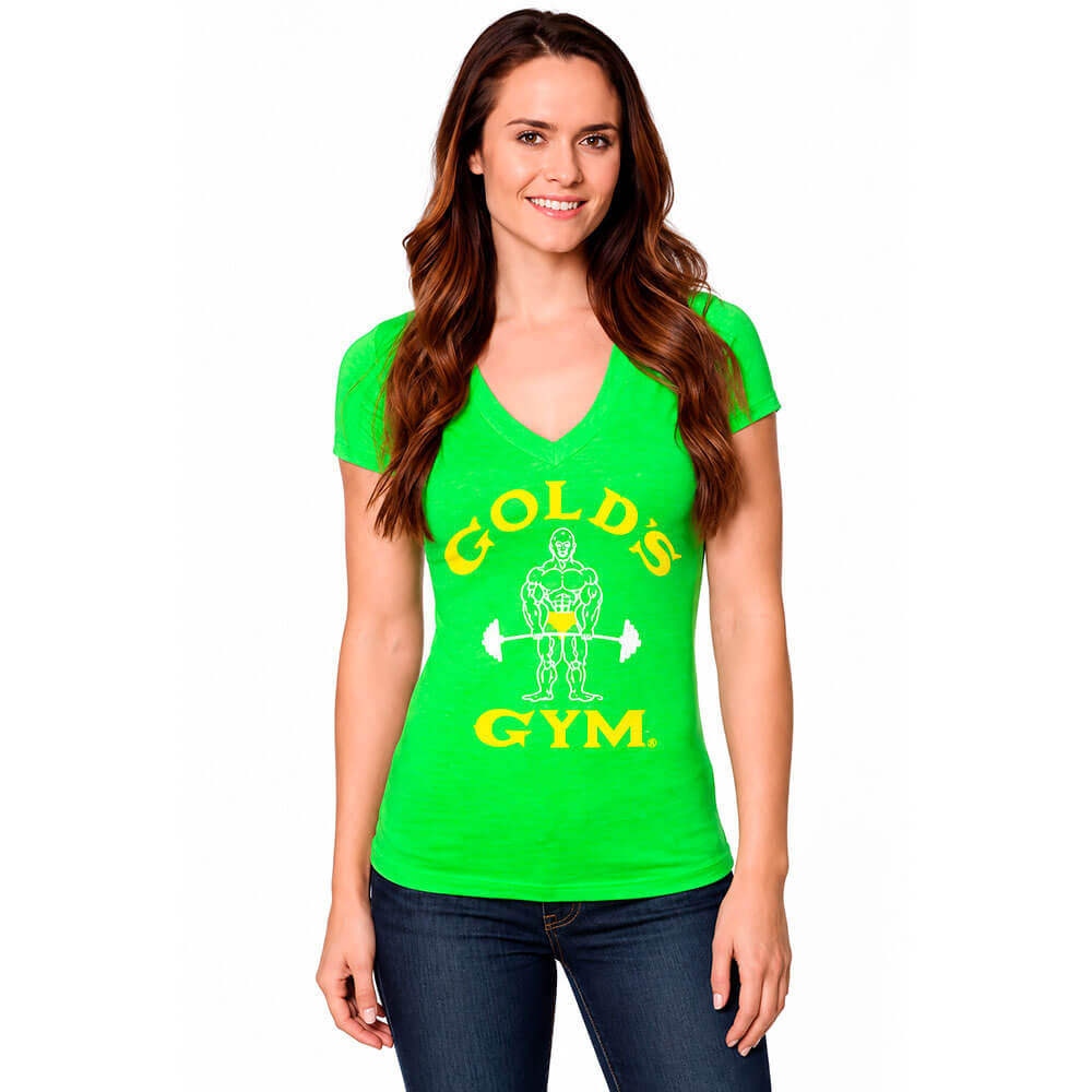 T-shirt de rapariga com decote em V Neon Joe Classic