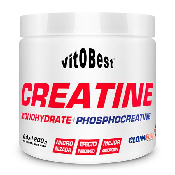 Creatina ClonaPure envase de 200g de la marca VitoBest de la categoría creatina monohidrato