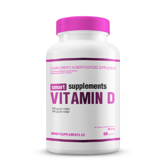Vitamina D 100ug da marca Smart Supplements em Vitaminas e Minerais