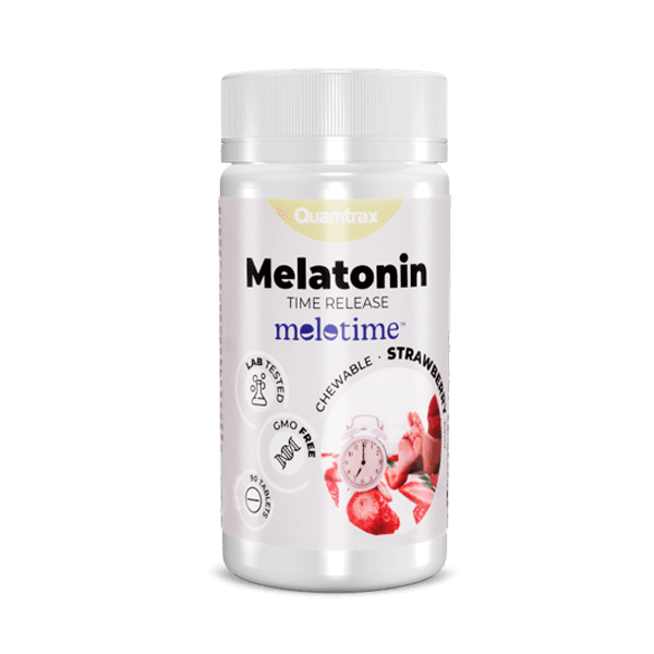 Melatonina bote de 90 tabletas masticables suplemento de la sección mejora del sueño por Quamtrax