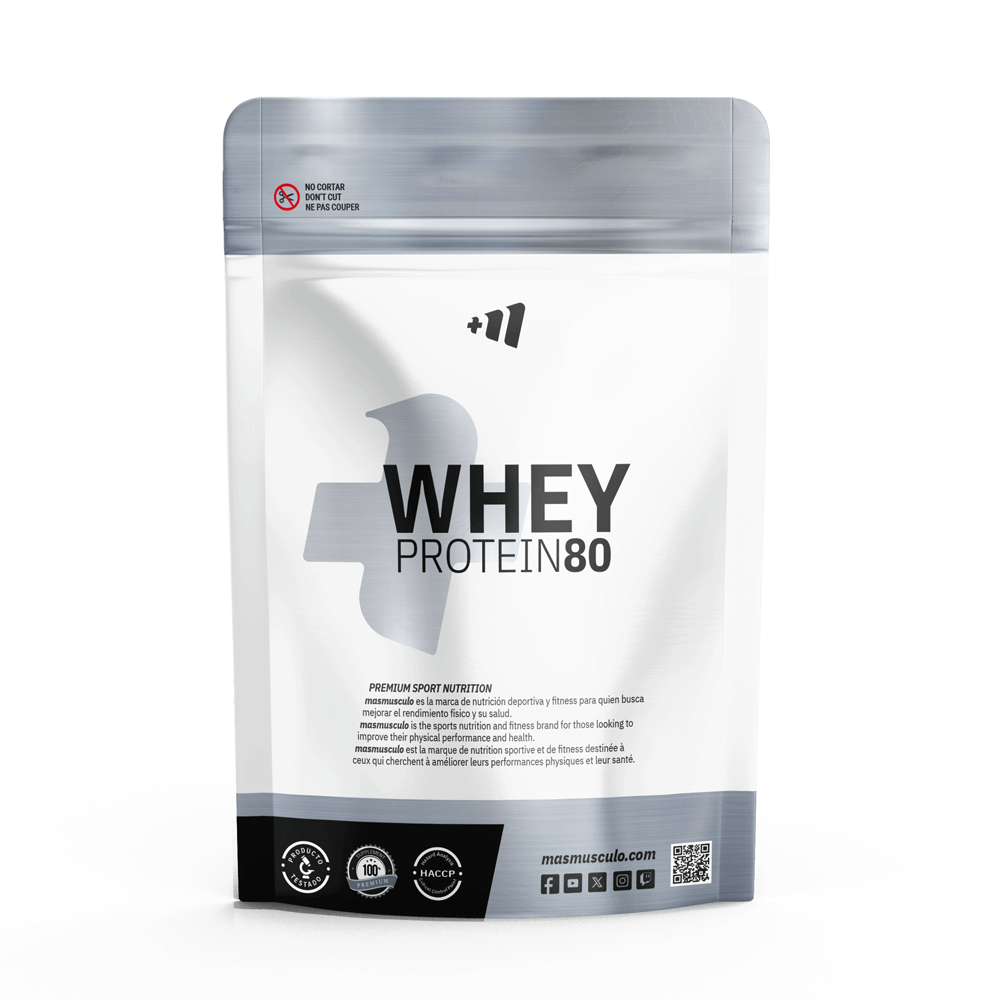 Whey Protein80 en 500g de la sección proteina de suero whey hecho por Masmusculo Supplements