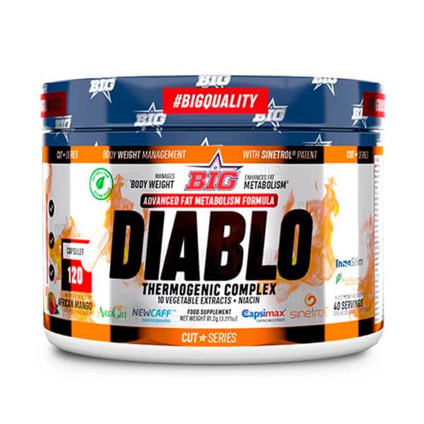 Diablo en 120 cápsulas de BIG en la categoría termogénicos