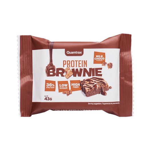 Brownie proteico da marca Quamtrax em Quamtrax