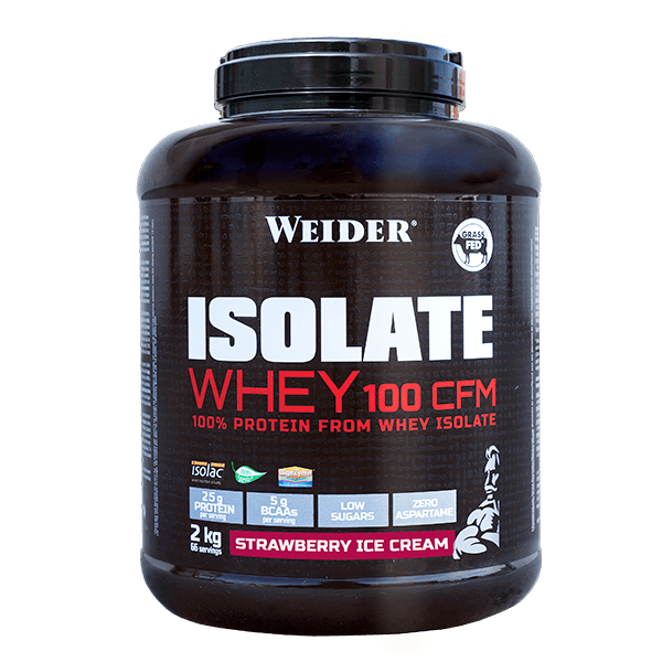 Isolate Whey 100 CFM de 2kg de Weider (Proteína de Aislado de Suero Isolate)