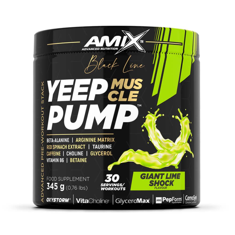 Yeep Pump en 345g hecho por Amix Nutrition en la sección de pre entreno