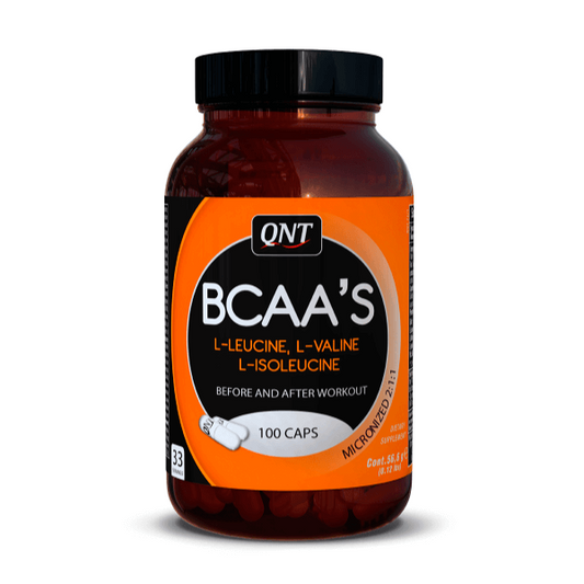 BCAAs + vitamina B6 da marca QNT em Aminoácidos