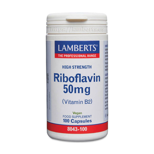 Riboflavina 50mg da marca Lamberts em Lamberts