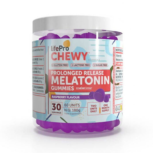 Gummies de melatonina de libertação prolongada da marca LifePRO em Melhoria do sono