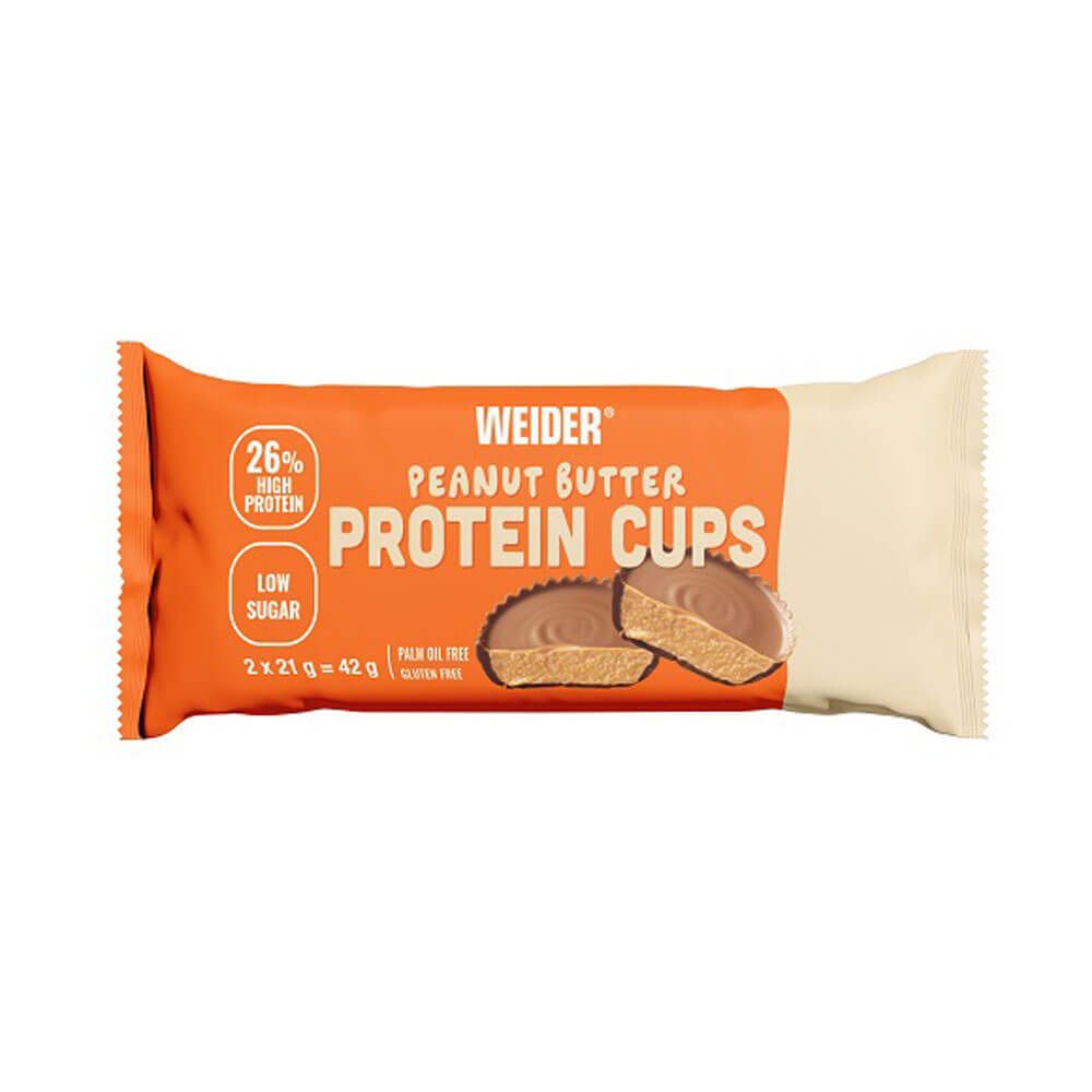 Peanut Butter Protein Cups bote de 42g por Weider - dulces y galletas