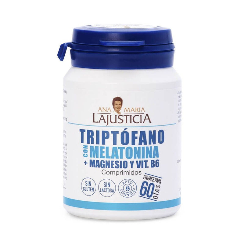 Triptofano com Melatonina + Magnésio e Vitamina B6 - Ana Maria Lajusticia 0