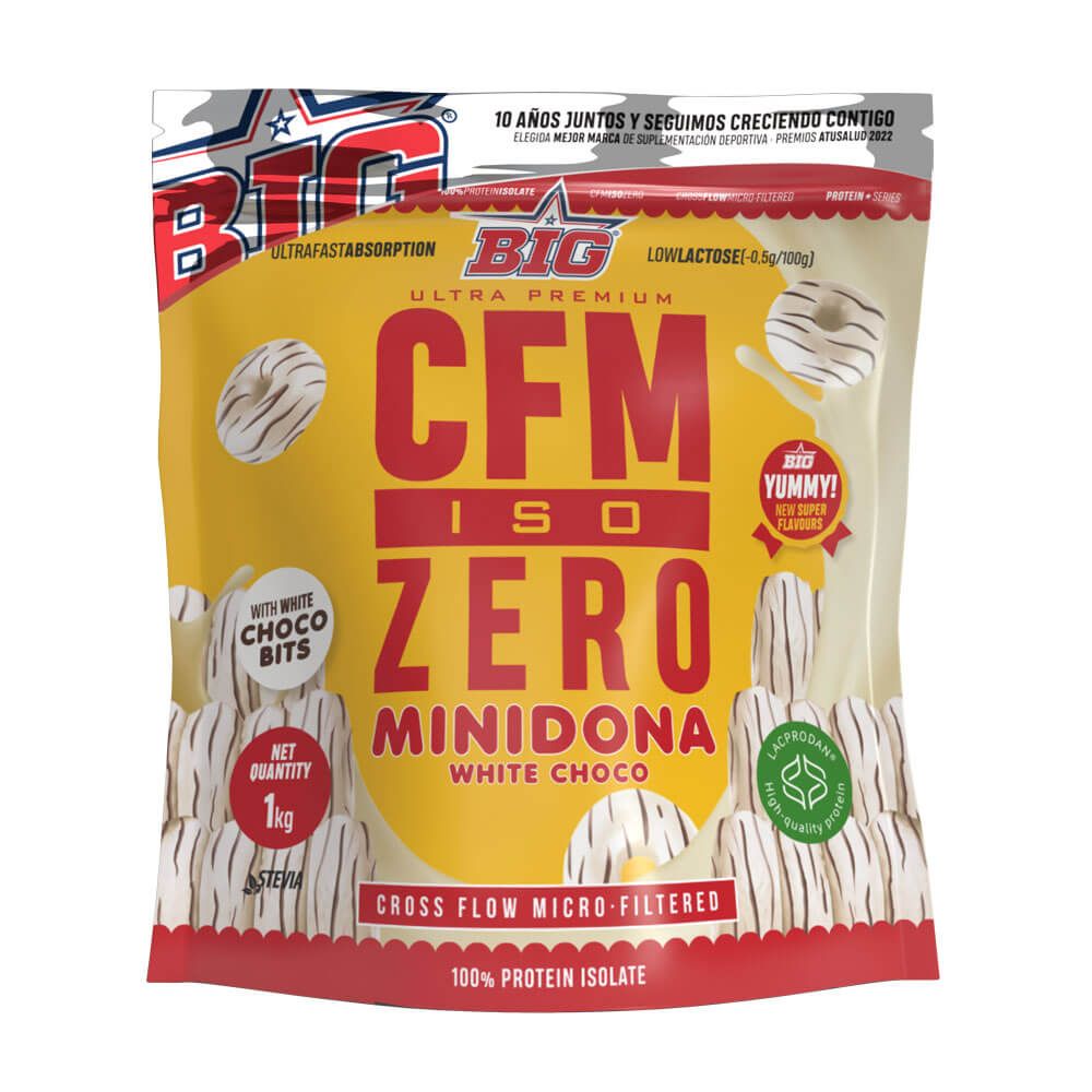 CFM ISO Zero bote de 1kg de la marca BIG de la categoría proteína de aislado de suero isolate