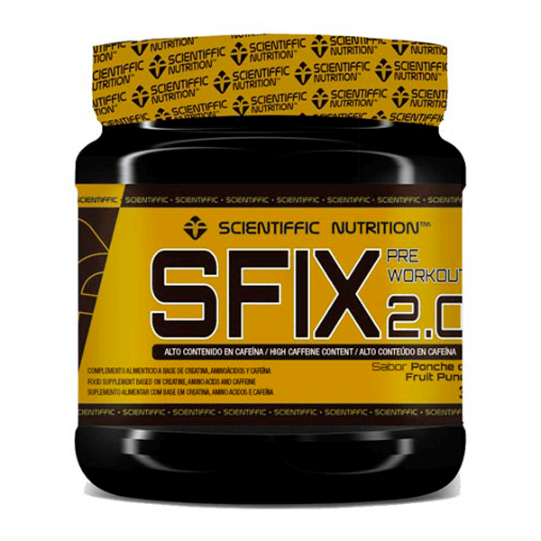 Sfix 2.0 envase de 300g de la categoría pre entreno del fabricante Scientiffic Nutrition