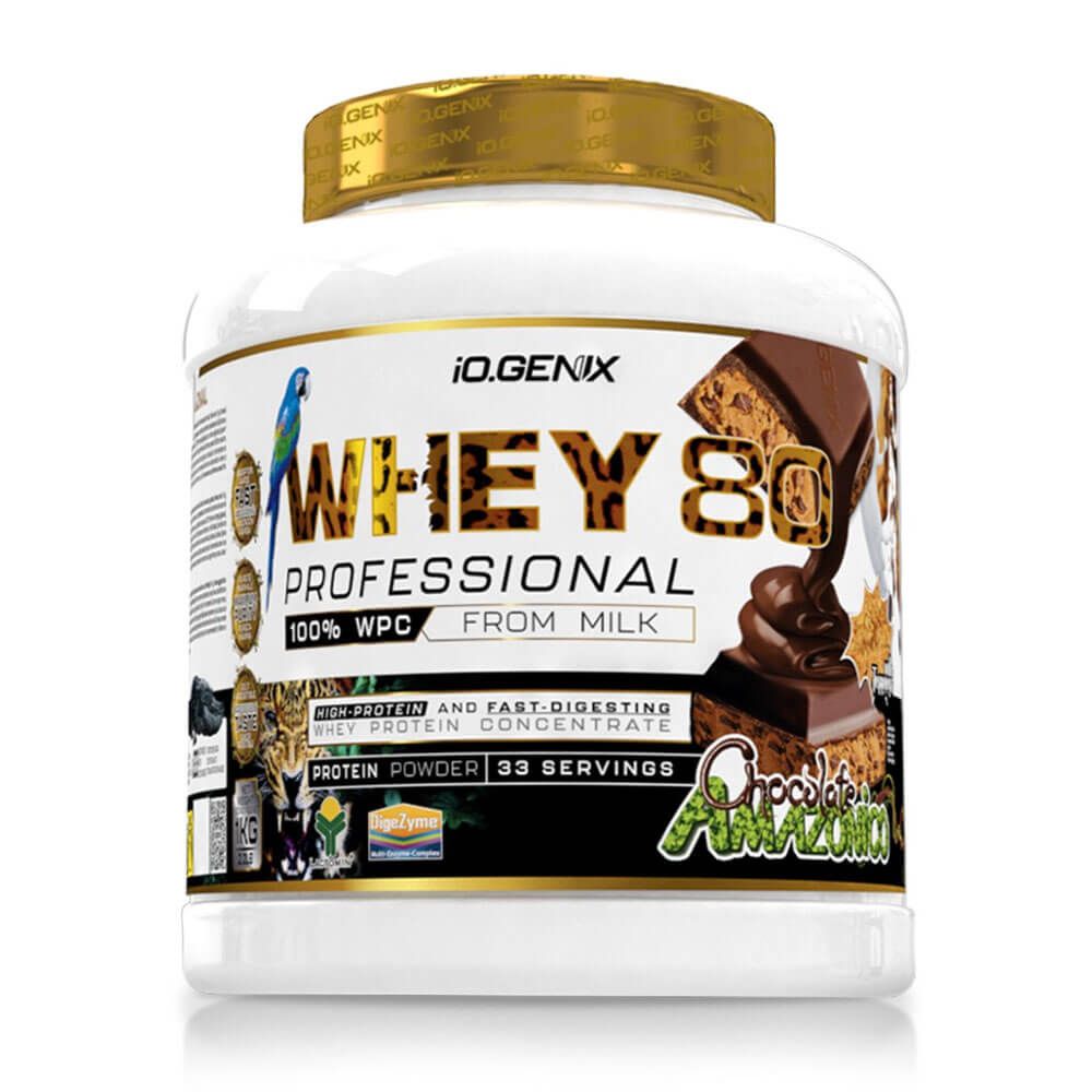 Whey 80 Profesional envase de 1kg - proteina de suero whey de la marca IO.Genix