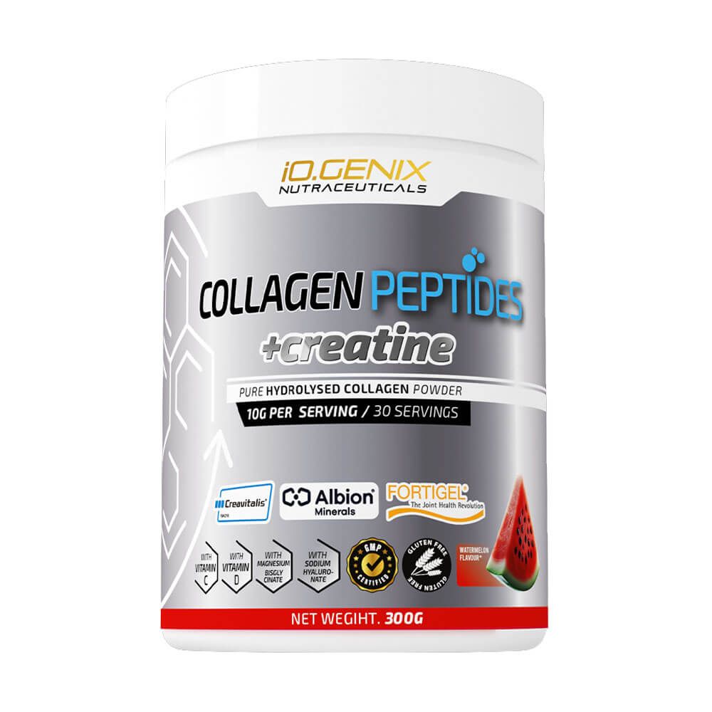 Collagen Peptides + Creatine en 300g hecho por IO.Genix - colágeno