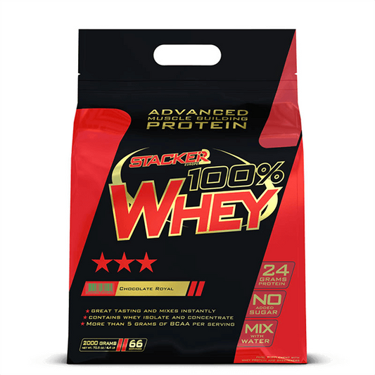 100% Whey da marca Stacker Europe em Proteína de soro de leite (Whey)