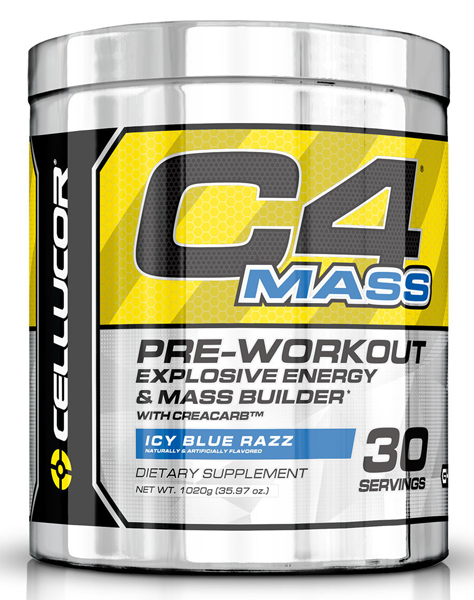 C4 Mass da marca Cellucor em Pré / Intra / Pós