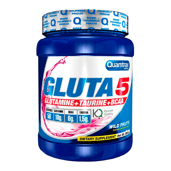 Gluta5 bote de 800g de la marca Quamtrax en la categoría glutamina