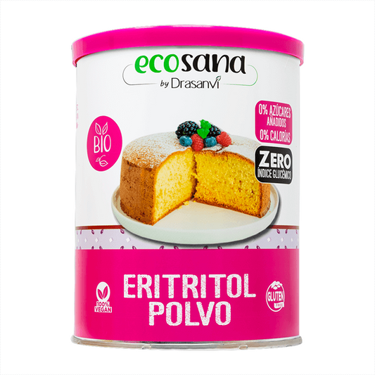 Eritritol em pó biológico da marca EcoSana em EcoSana