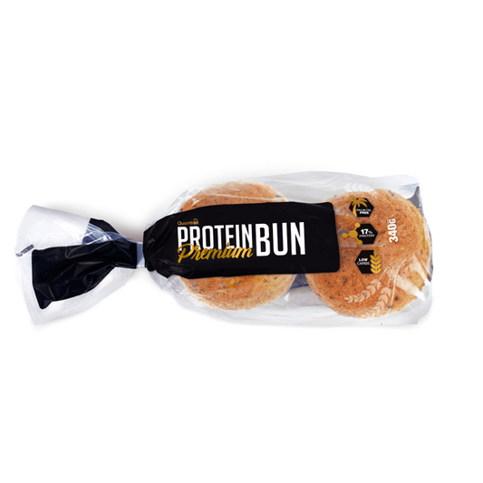 Pão de hambúrguer proteico premium da marca Quamtrax em Alimentos funcionais