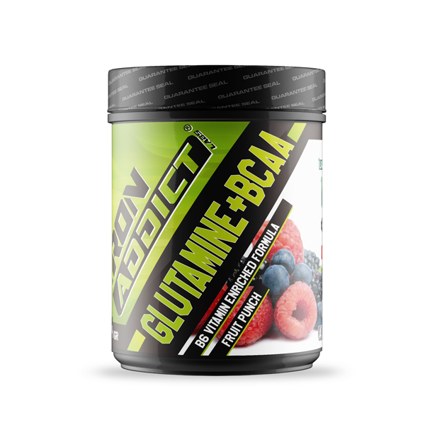 BCAA + Glutamina de 500g por Iron Addict Labs