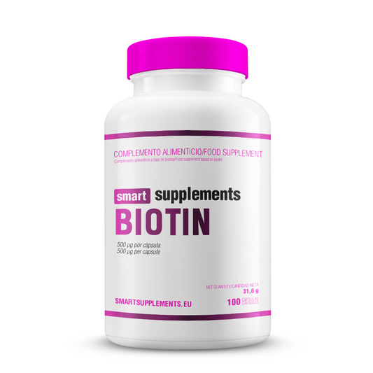 Biotina 500ug da marca Smart Supplements em Vitaminas e Minerais