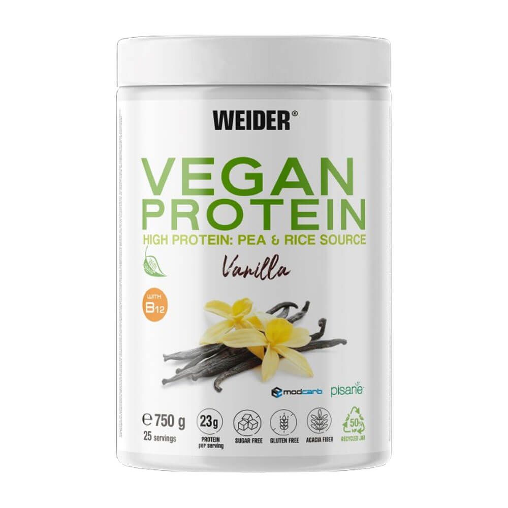 Vegan Protein bote de 750g de Weider en la categoría proteína vegetal y veganos