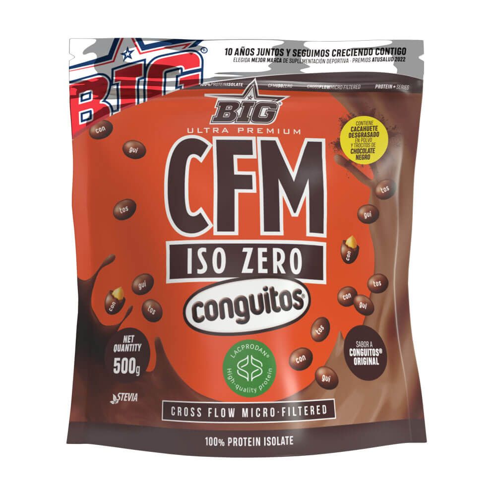 CFM ISO Zero en 500g de la marca BIG de la categoría proteína de aislado de suero isolate