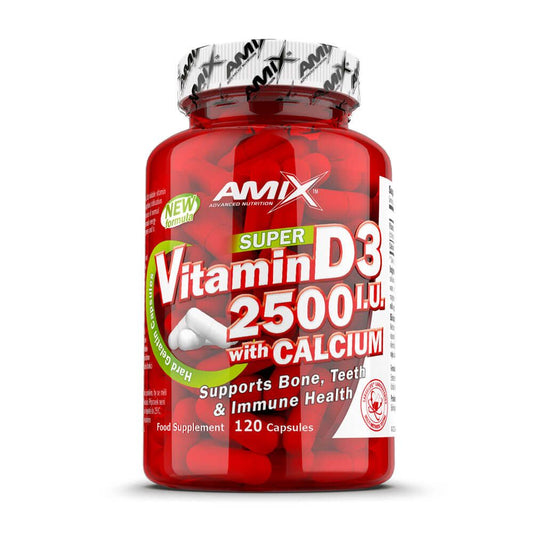 Vitamina D3 2500IU + Cálcio da marca Amix Nutrition em Vitaminas e Minerais