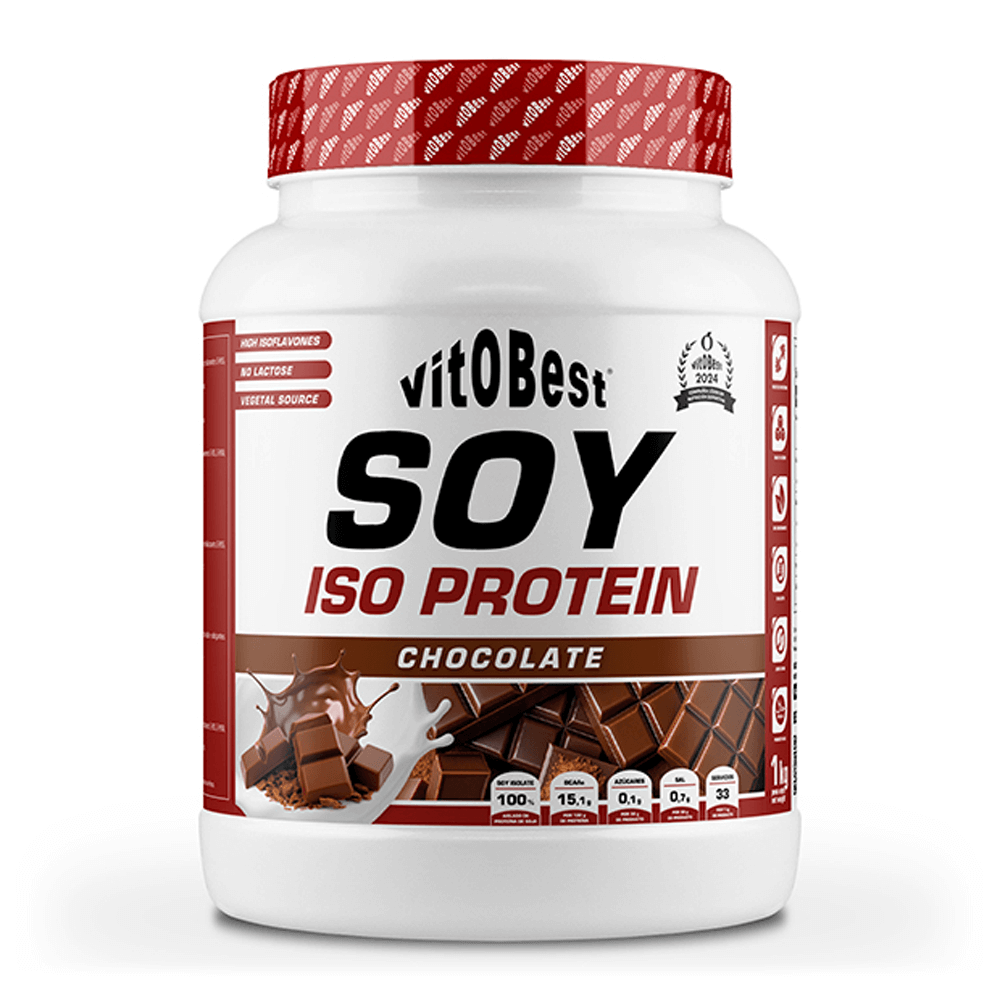 Soy Iso Protein bote de 1kg en la sección de proteína vegetal y veganos hecho por VitoBest