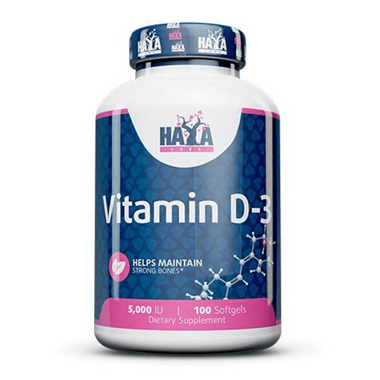 Vitamina D3 5000IU da marca Haya Labs em Vitaminas e Minerais