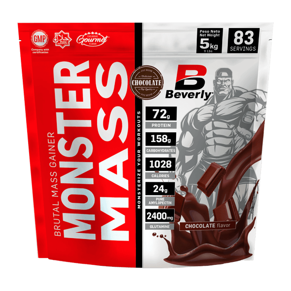 Monster Mass presentación de 5kg de la categoría ganadores de peso con proteína del fabricante Beverly Nutrition