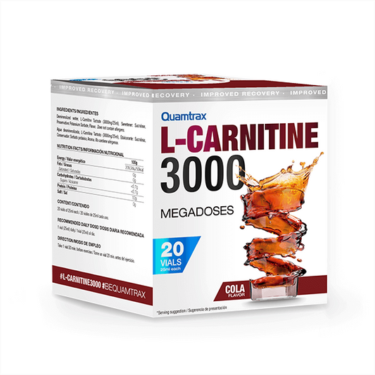 L-Carnitina 3000 em ampolas da marca Quamtrax em Quamtrax