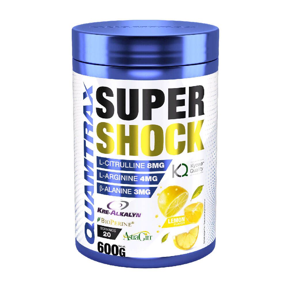Super Shock bote de 600g de la sección pre entreno del fabricante Quamtrax