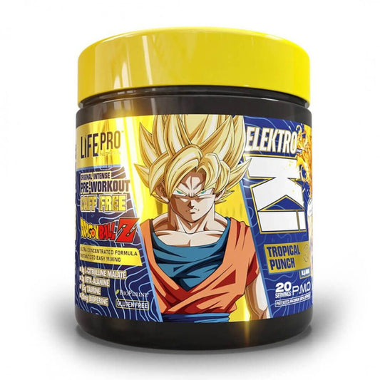 Elektro Ki sem Cafeína Dragon Ball Z da marca LifePRO em Pré / Intra / Pós