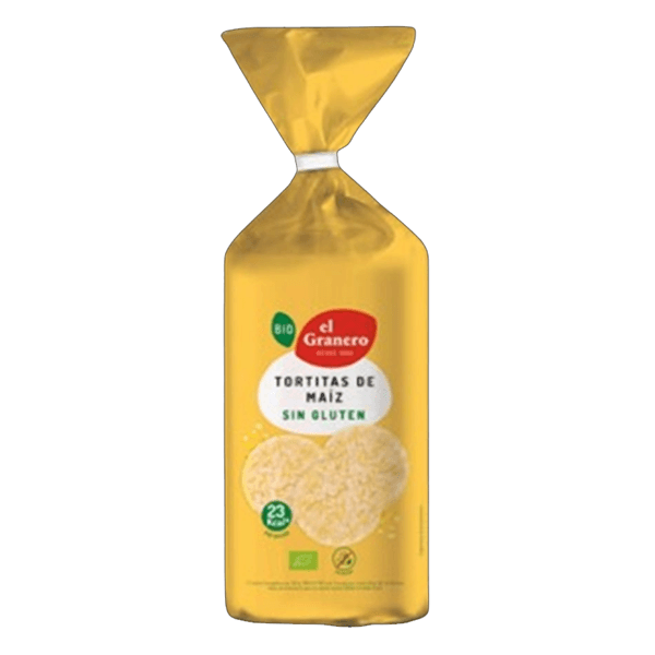 Tortitas de milho sem glúten biológicas - El Granero Integral 0
