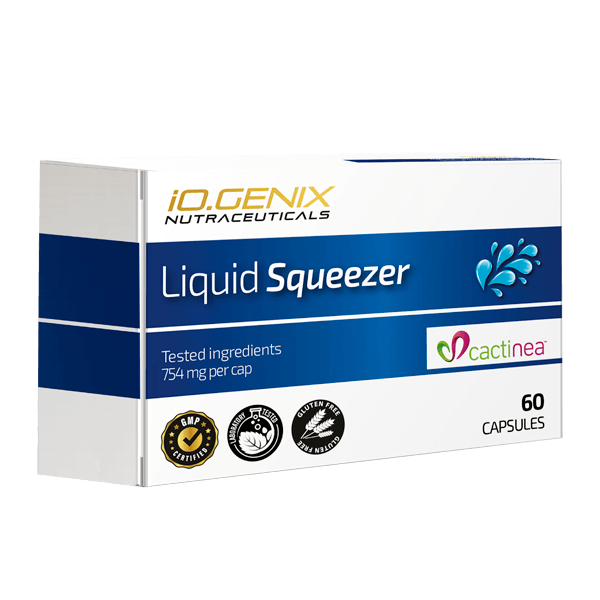 Liquid Squeezer presentación de 60 cápsulas en la sección de diuréticos del fabricante IO.Genix