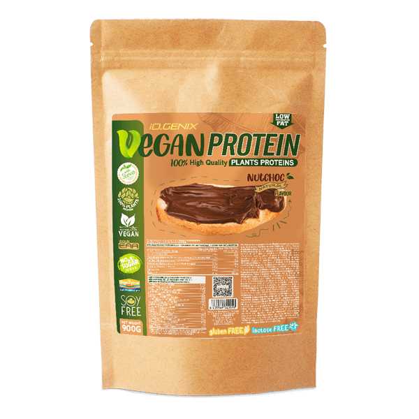 Vegan Protein en 900g por IO.Genix complemento alimenticio de proteína vegetal y veganos