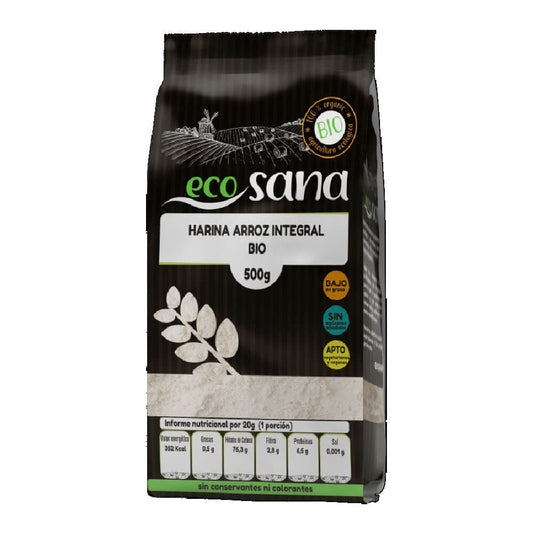 Farinha de arroz integral da marca EcoSana em EcoSana