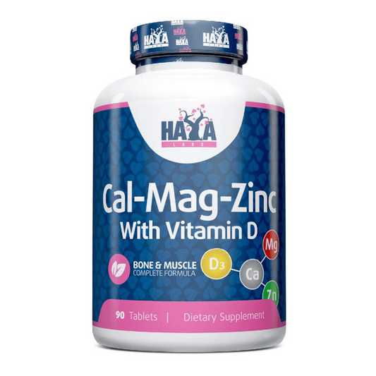 Cálcio, Magnésio e Zinco com Vitamina D da marca Haya Labs em Vitaminas e Minerais