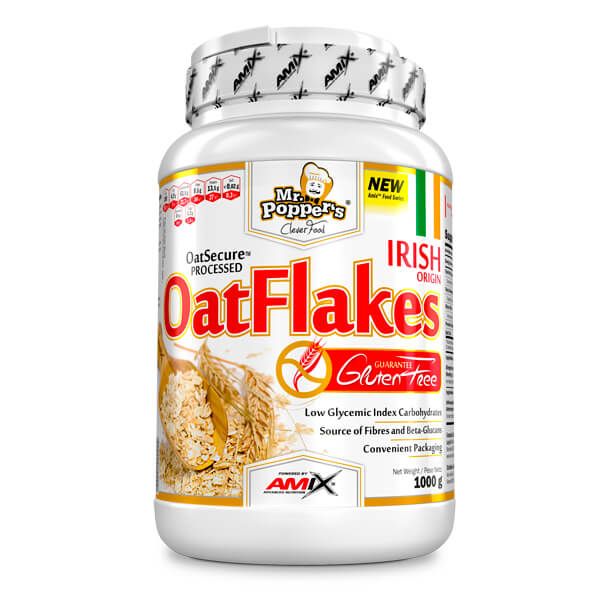 Flocos de aveia (Flocos de Aveia sem Glúten) - Amix Nutrition 0