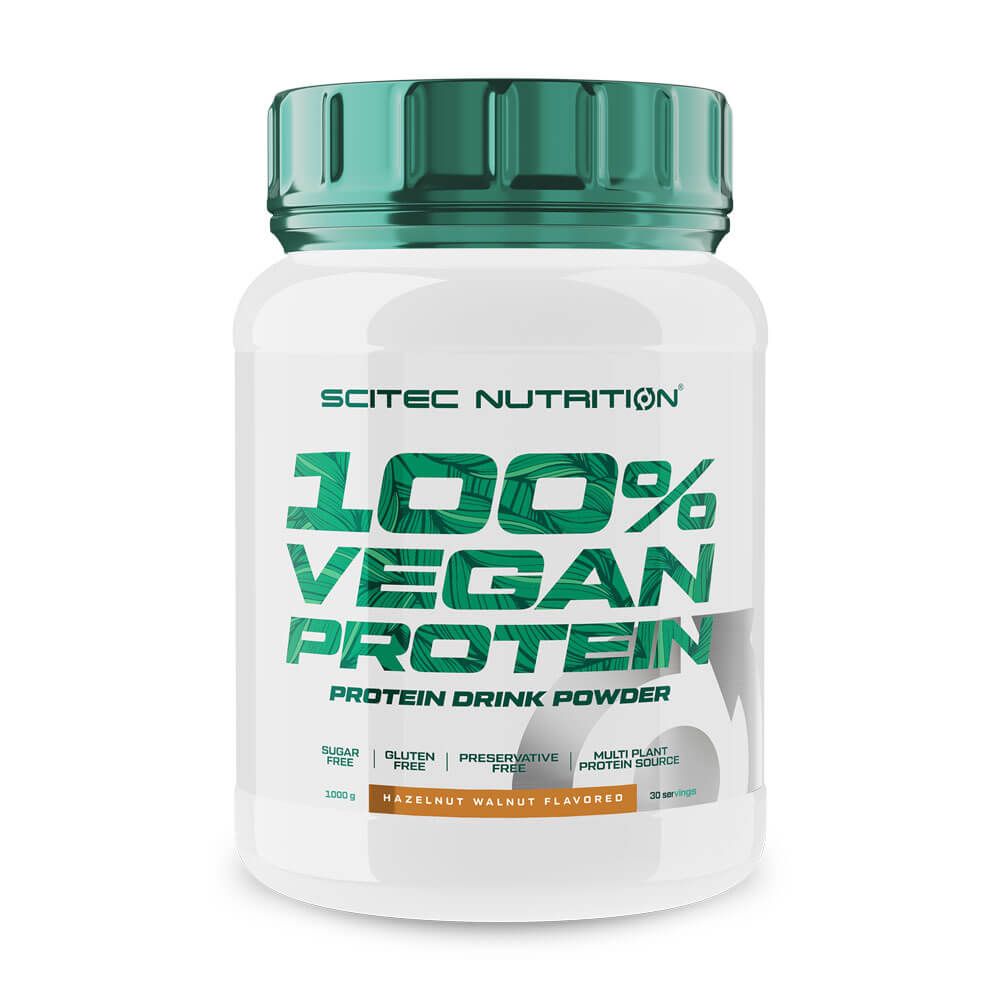100% Vegan Protein de 1kg del fabricante Scitec Nutrition suplemento de proteína vegetal y veganos
