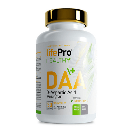 DAA Ácido aspártico 750mg da marca LifePRO em Extractos botânicos e minerais