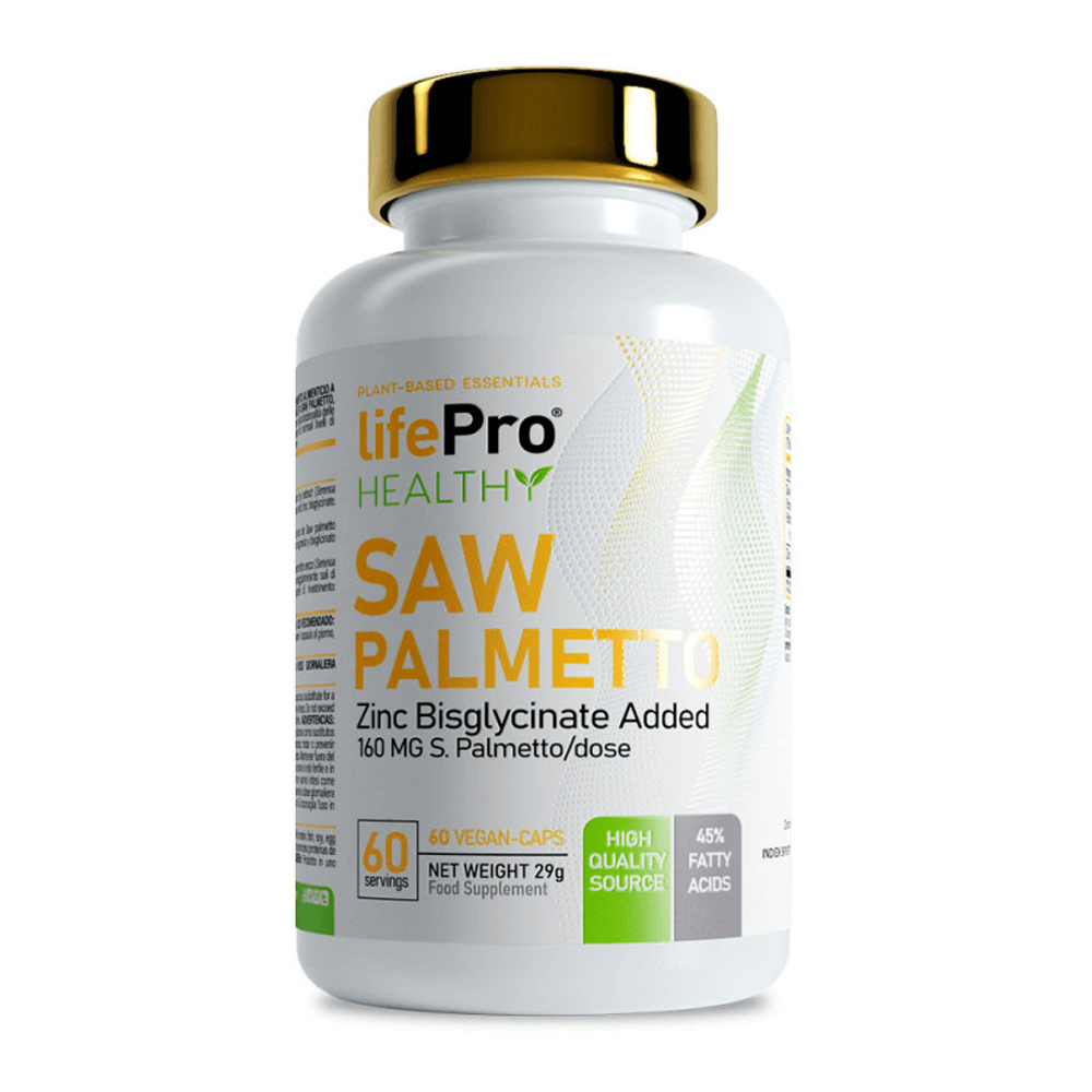 Saw Palmetto bote de 60 cápsulas veganas - prostata del fabricante LifePRO